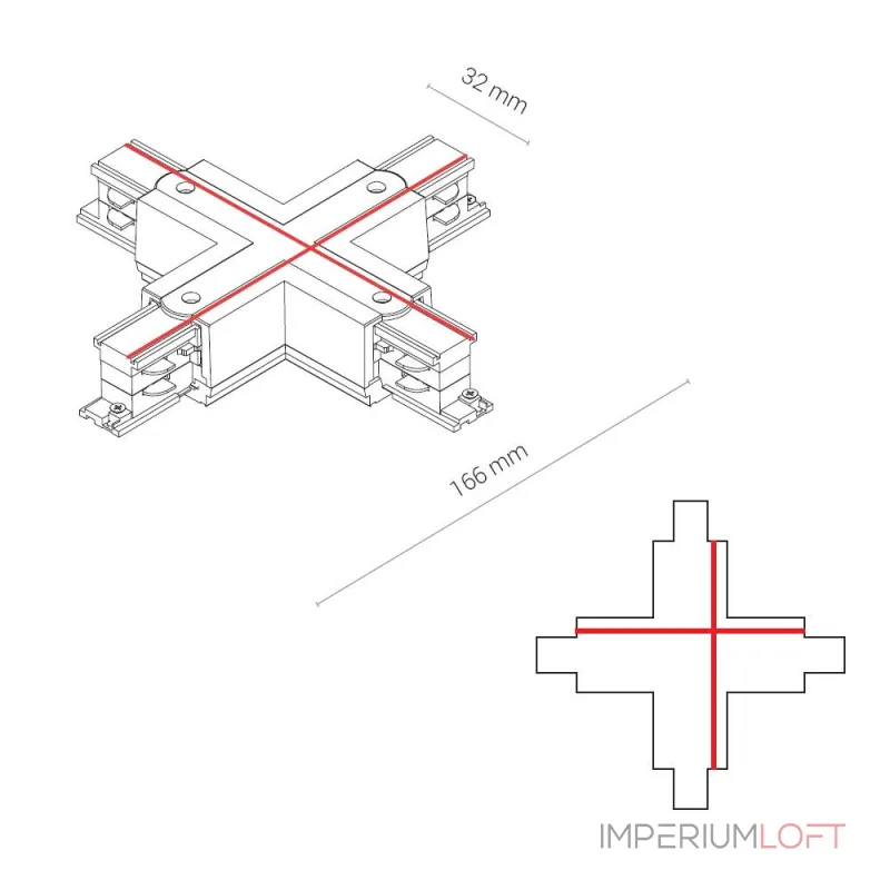 Коннектор для трехфазной трековой системы X-образный Nowodvorski Ctls Power Black 8702 от ImperiumLoft Коннектор для трехфазной трековой системы X-образный Nowodvorski Ctls Power Black 8702 от ImperiumLoft