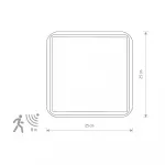 Настенно-потолочныйк с датчиком движения Nowodvorski Tahoe Sensor White 10040 от ImperiumLoft