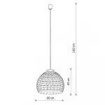 Подвесная люстра Nowodvorski Boho L Wood 11152 от ImperiumLoft