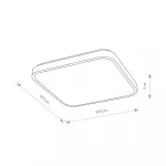 Потолочный cветильник Nowodvorski Agnes Square Led Pro 10989