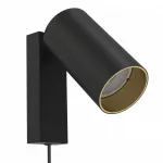 Накладной светильник спот Nowodvorski Mono Black/Gold 7765 от ImperiumLoft