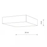 Потолочный cветильник Nowodvorski Lid Square Led White 10421