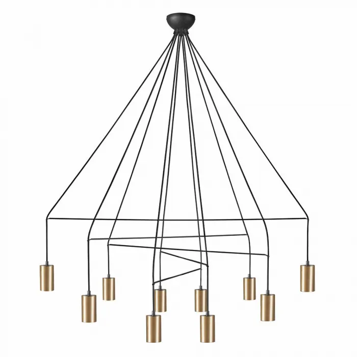 Подвесная люстра Nowodvorski Imbria Brass/Black 7954 от ImperiumLoft