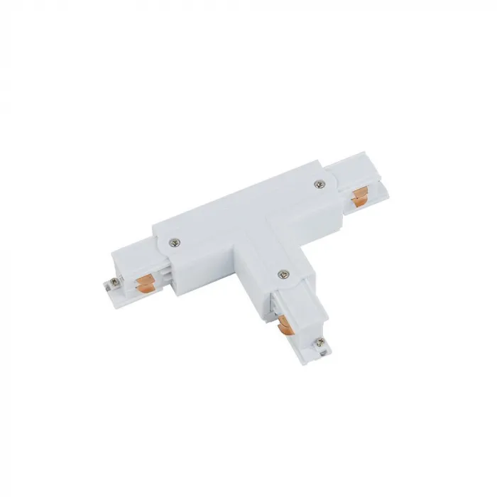Коннектор для трехфазной трековой системы T-образный левый 1 Nowodvorski Ctls Power White 8243 от ImperiumLoft