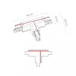 Коннектор для трехфазной трековой системы T-образный левый 1 Nowodvorski Ctls Power White 8243 от ImperiumLoft