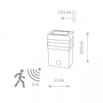 Уличный настенный светильник Nowodvorski Rio Black 7017