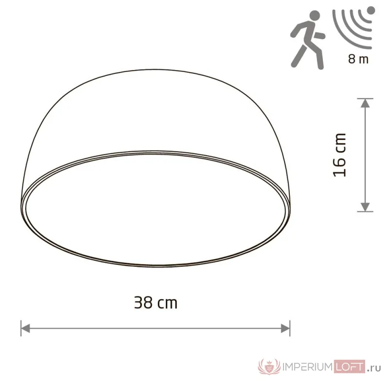 Потолочный cветильник Nowodvorski Satellite S Sensor Black 8010 от ImperiumLoft