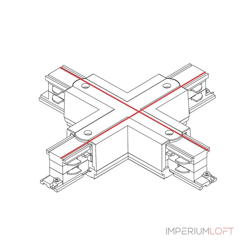 Коннектор для трехфазной трековой системы X-образный Nowodvorski Ctls Power Black 8702 от ImperiumLoft Коннектор для трехфазной трековой системы X-образный Nowodvorski Ctls Power Black 8702 от ImperiumLoft