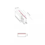 Заглушка с питанием для трехфазной трековой системы левая Nowodvorski Ctls Power White 8232