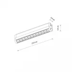 Трековый магнитный светильник Nowodvorski Focus Swing Led Black 11336