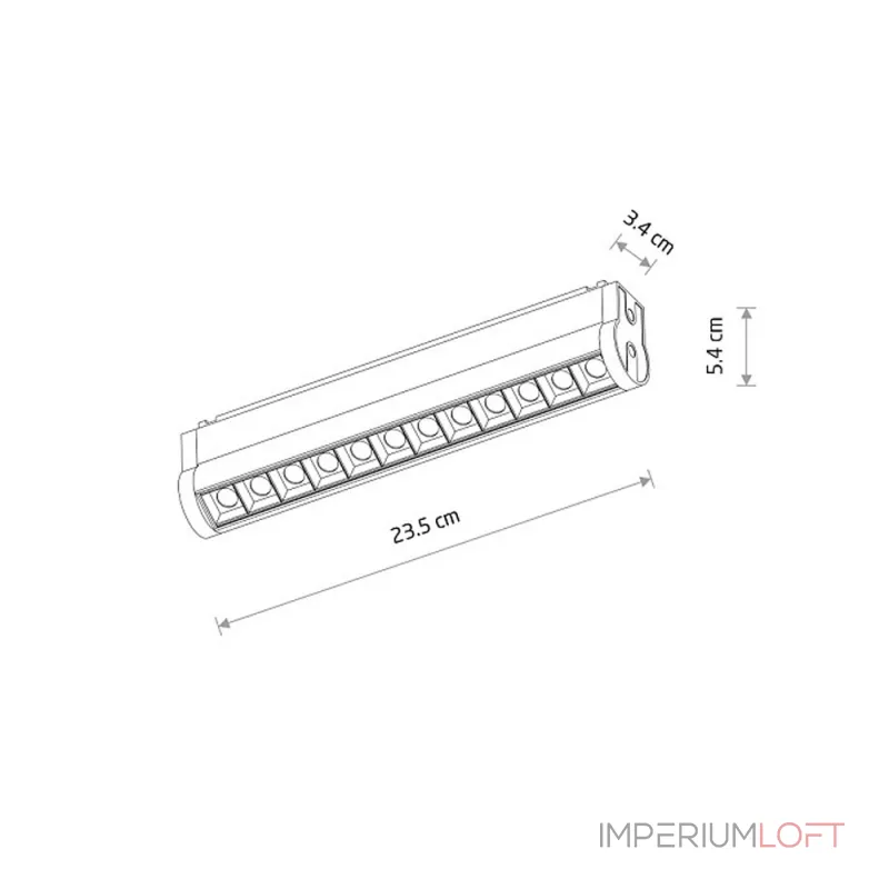 Трековый магнитный светильник Nowodvorski Focus Swing Led Black 11336