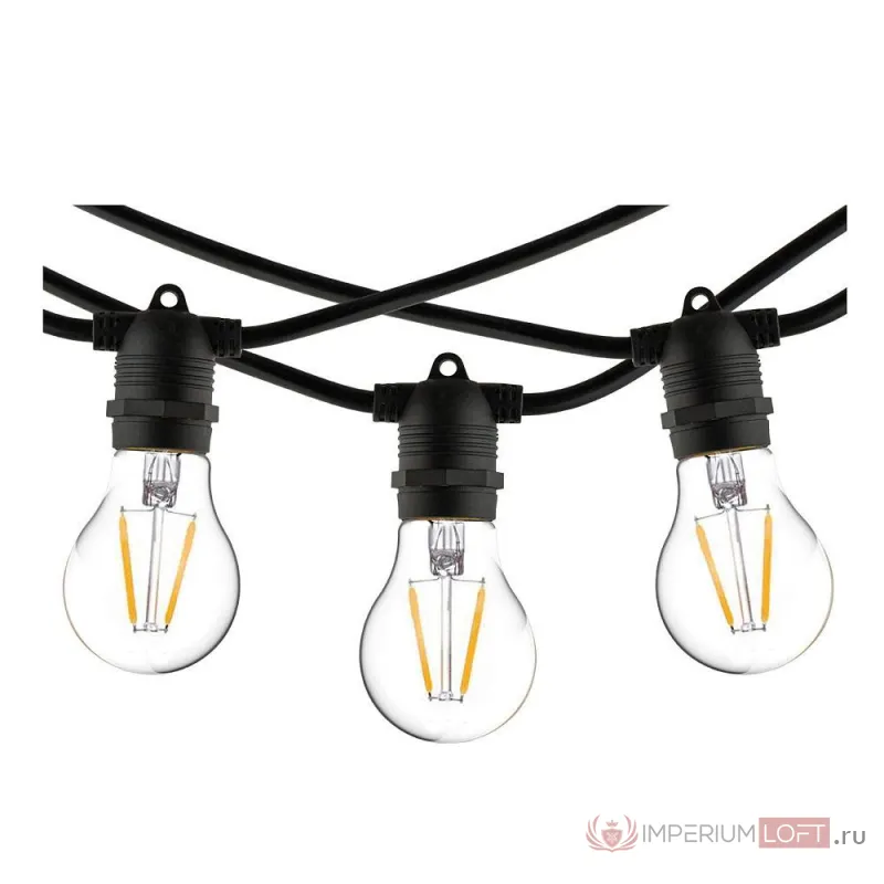 Светильник светодиодный Белт лайт 9 метров Nowodvorski Festoon Lights Black 7872 от ImperiumLoft