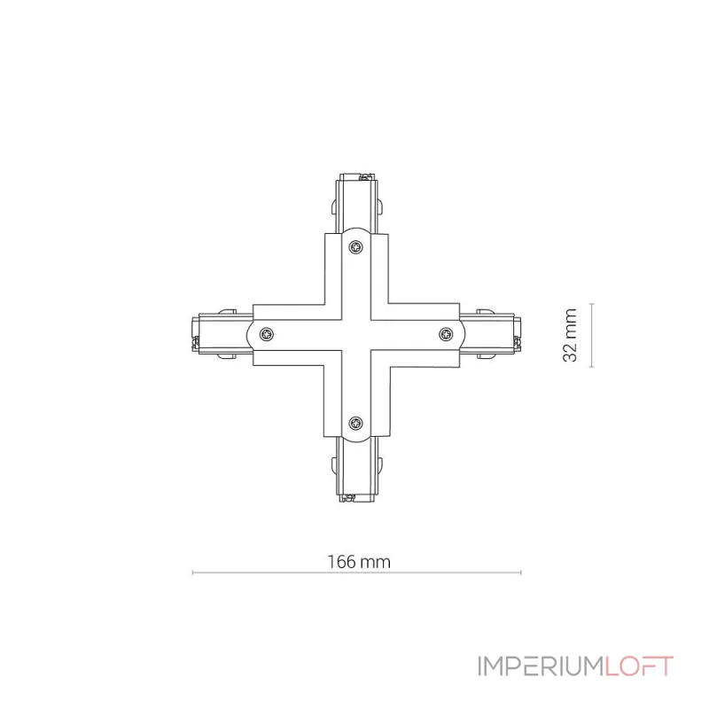 Коннектор для трехфазной трековой системы X-образный Nowodvorski Ctls Power Black 8702 от ImperiumLoft Коннектор для трехфазной трековой системы X-образный Nowodvorski Ctls Power Black 8702 от ImperiumLoft