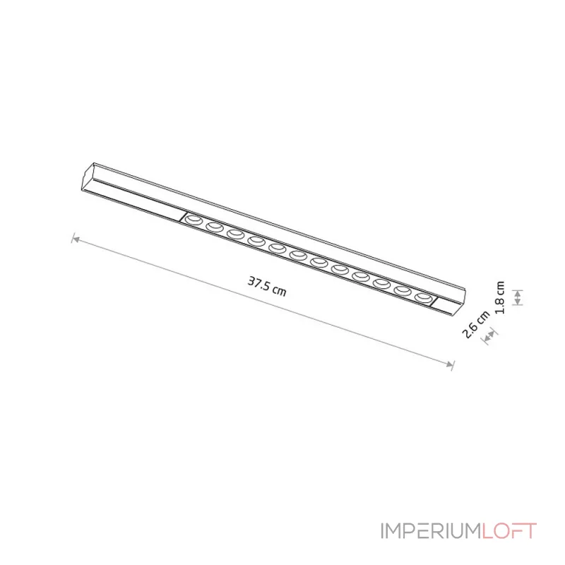Трековый магнитный светильник Nowodvorski Focus Led Black 11331