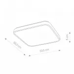 Потолочный cветильник Nowodvorski Agnes Square Led Black 8138 от ImperiumLoft