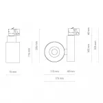 Трековый трехфазный светильник Nowodvorski Nea Led Black 8751 от ImperiumLoft