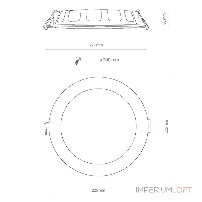 Встраиваемый светильник Nowodvorski Kos Led White 8774 от ImperiumLoft Встраиваемый светильник Nowodvorski Kos Led White 8774 от ImperiumLoft