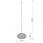 Подвесная люстра Nowodvorski Rattan S Wood 11153 от ImperiumLoft