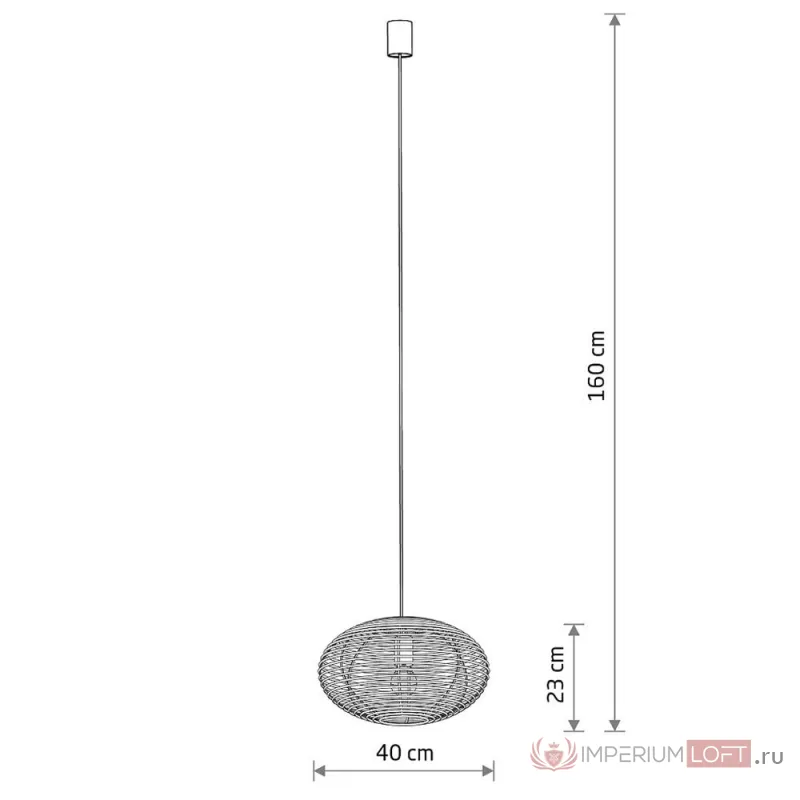 Подвесная люстра Nowodvorski Rattan S Wood 11153 от ImperiumLoft