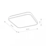 Потолочный cветильник Nowodvorski Agnes Square Led Pro Black 10984
