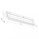 Трековый магнитный светильник Nowodvorski Focus Led Black 10645 от ImperiumLoft