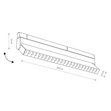 Трековый магнитный светильник Nowodvorski Focus Led Black 10645 от ImperiumLoft