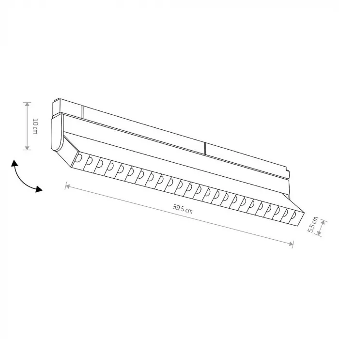Трековый магнитный светильник Nowodvorski Focus Led Black 10645 от ImperiumLoft