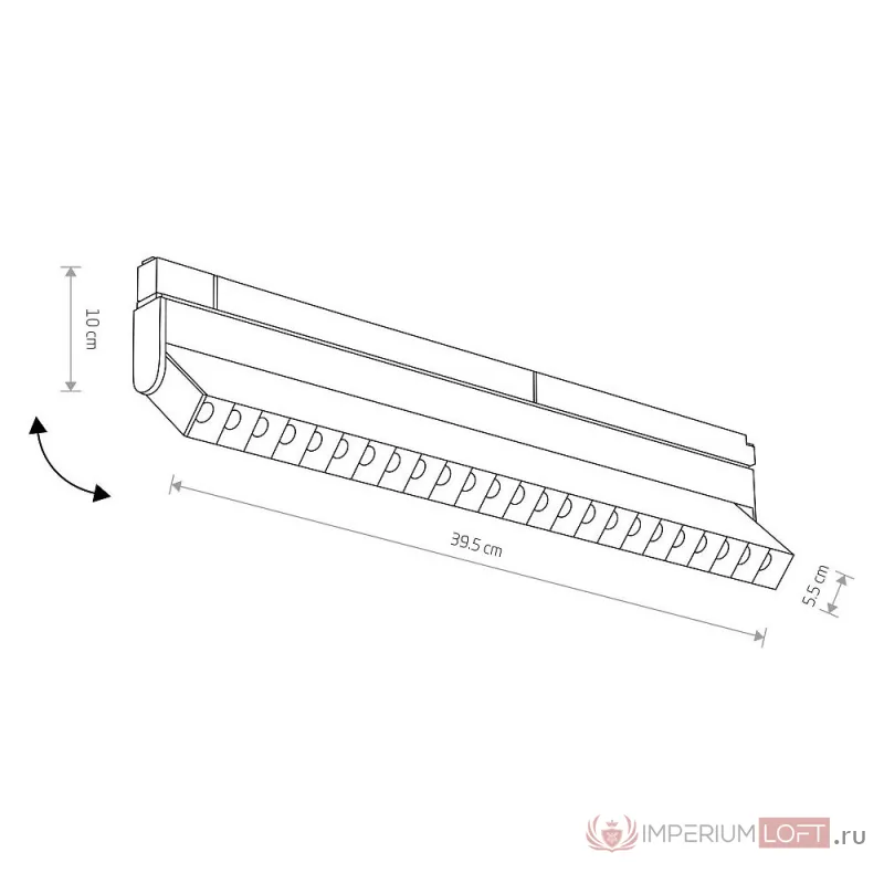 Трековый магнитный светильник Nowodvorski Focus Led Black 10645 от ImperiumLoft