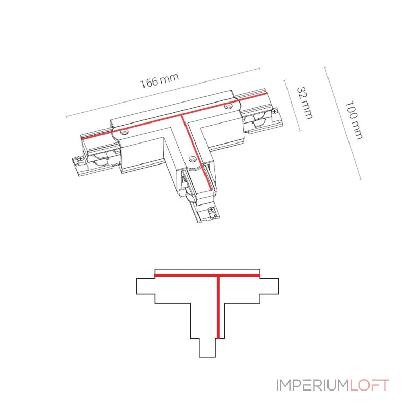 Коннектор для трехфазной трековой системы T-образный левый 1 Nowodvorski Ctls Power Black 8244 от ImperiumLoft Коннектор для трехфазной трековой системы T-образный левый 1 Nowodvorski Ctls Power Black 8244 от ImperiumLoft