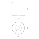 Накладной светильник Nowodvorski Ios Led White 8730 от ImperiumLoft