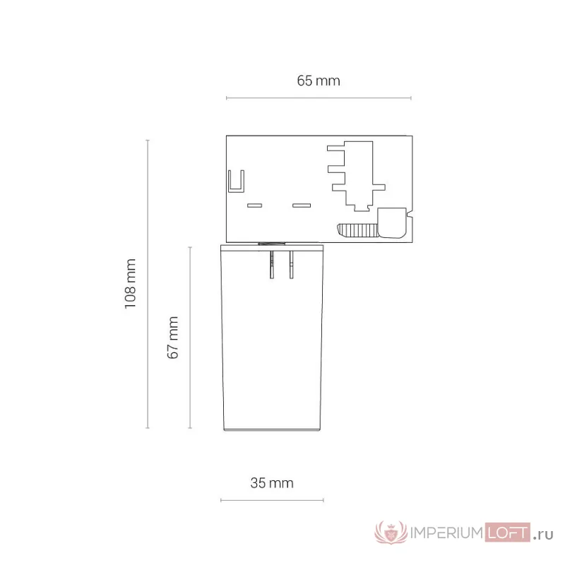 Основание для светильника Nowodvorski Cameleon Adapter Ctls Black 8281 от ImperiumLoft