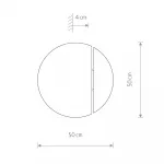 Настенный светильник Nowodvorski Sun Led Dark Wood/Gold 7651 от ImperiumLoft