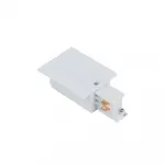 Заглушка с питанием для трехфазной трековой системы левая Nowodvorski Ctls Power White 8234