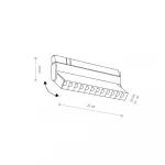 Трековый магнитный светильник Nowodvorski Focus Led Black 10646 от ImperiumLoft
