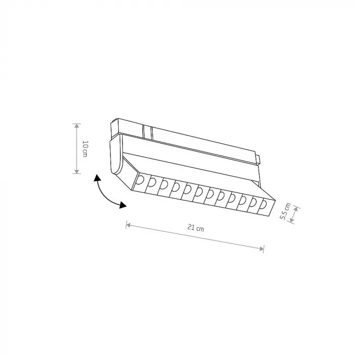 Трековый магнитный светильник Nowodvorski Focus Led Black 10646 от ImperiumLoft