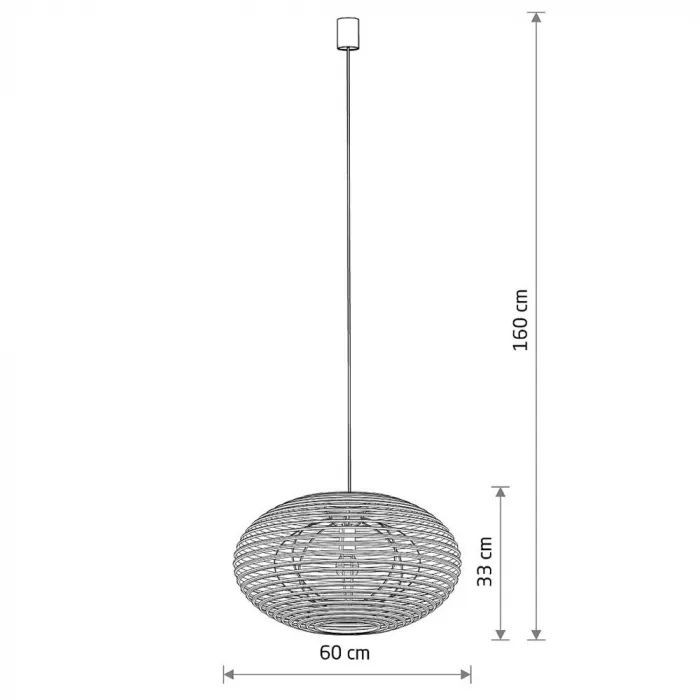 Подвесная люстра Nowodvorski Rattan M Wood 11154 от ImperiumLoft