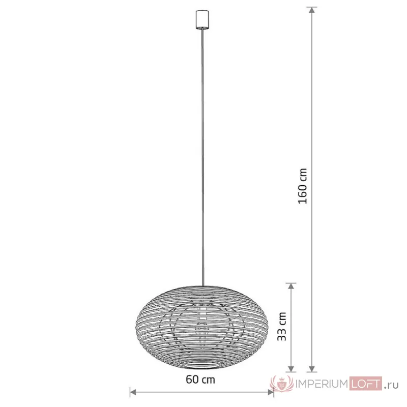 Подвесная люстра Nowodvorski Rattan M Wood 11154 от ImperiumLoft