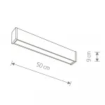 Уличный настенно-потолочный светильник Nowodvorski Outline Led S 11360
