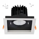 Встраиваемый светильник Nowodvorski Dia Led Black/White 8718 от ImperiumLoft