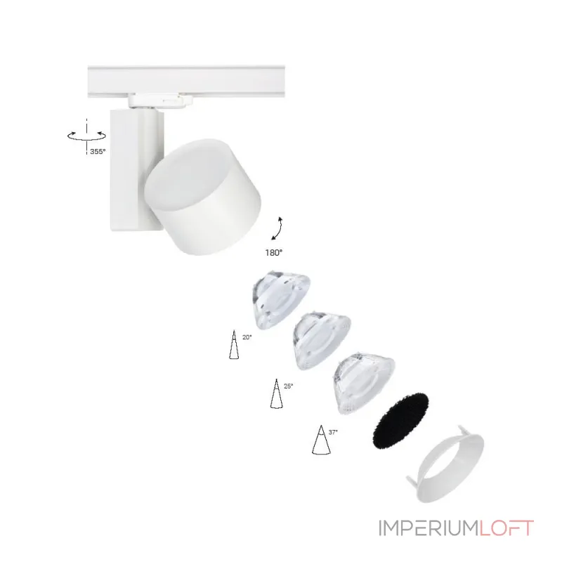 Трековый трехфазный светильник Nowodvorski Nea Led White 8753 от ImperiumLoft Трековый трехфазный светильник Nowodvorski Nea Led White 8753 от ImperiumLoft