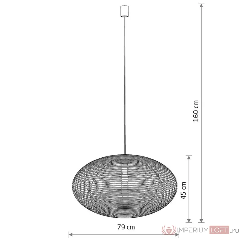 Подвесная люстра Nowodvorski Rattan L Wood 11155 от ImperiumLoft