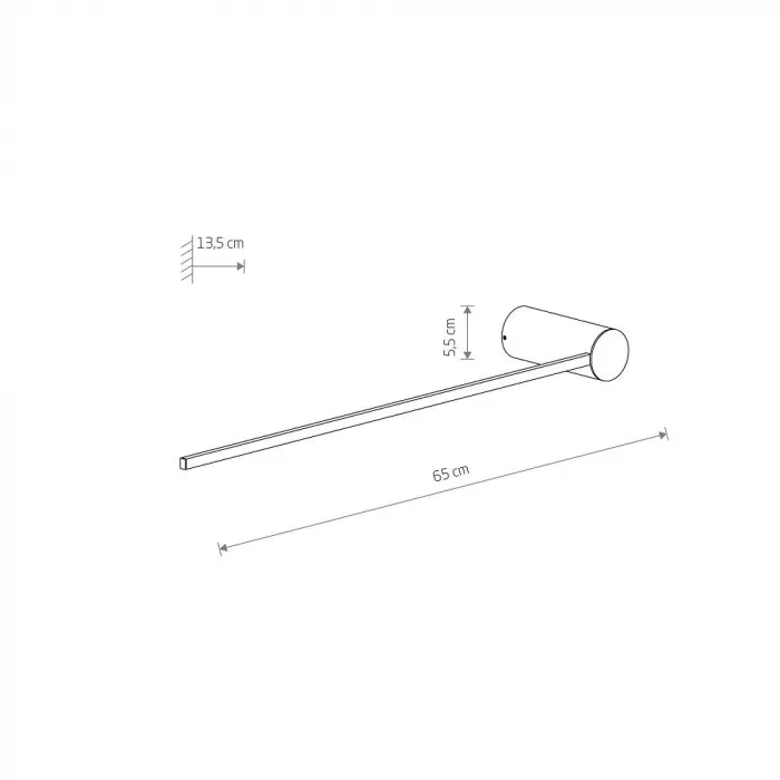 Настенный светильник Nowodvorski Arm Led M Black 10366 от ImperiumLoft