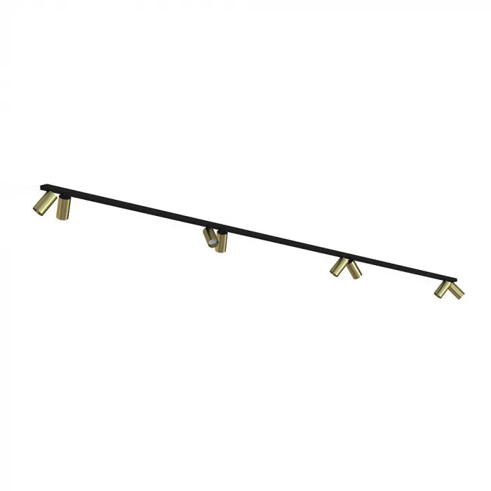 Накладной светильник спот Nowodvorski Mono 2x200 Black/Brass 7756 от ImperiumLoft