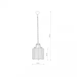 Подвесной светильник Nowodvorski Boston White/Chrome 8152