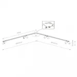 Накладной светильник спот Nowodvorski Mono Corner 2x200 Black 7723