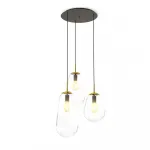 Подвесная люстра Nowodvorski Pear Transparent/Brass 7794 от ImperiumLoft