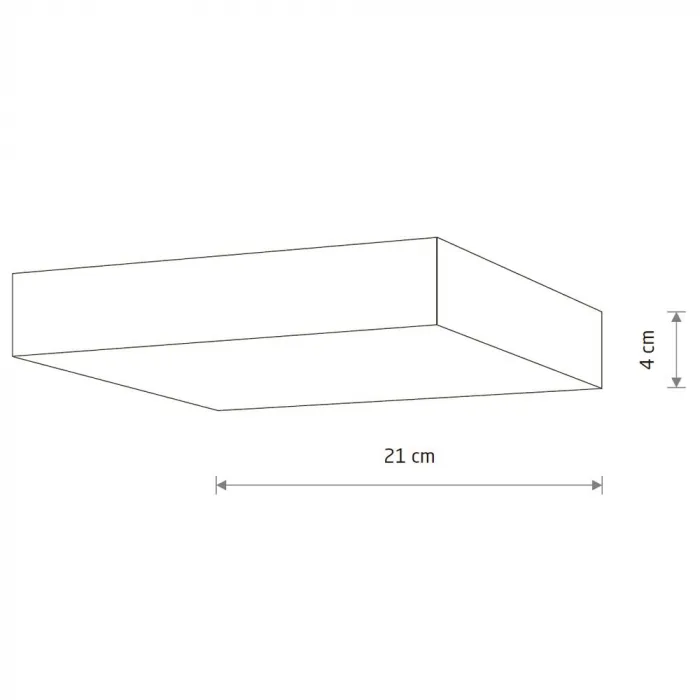 Потолочный cветильник Nowodvorski Lid Square Led Black 10435 от ImperiumLoft