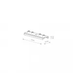 Крепление для магнитных треков Nowodvorski Connector Silver 10171