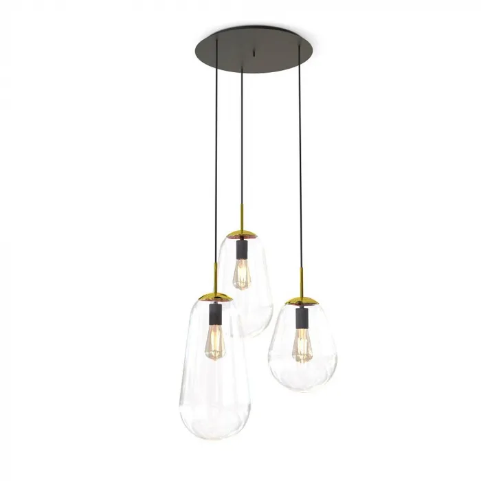 Подвесная люстра Nowodvorski Pear Transparent/Brass 7794 от ImperiumLoft