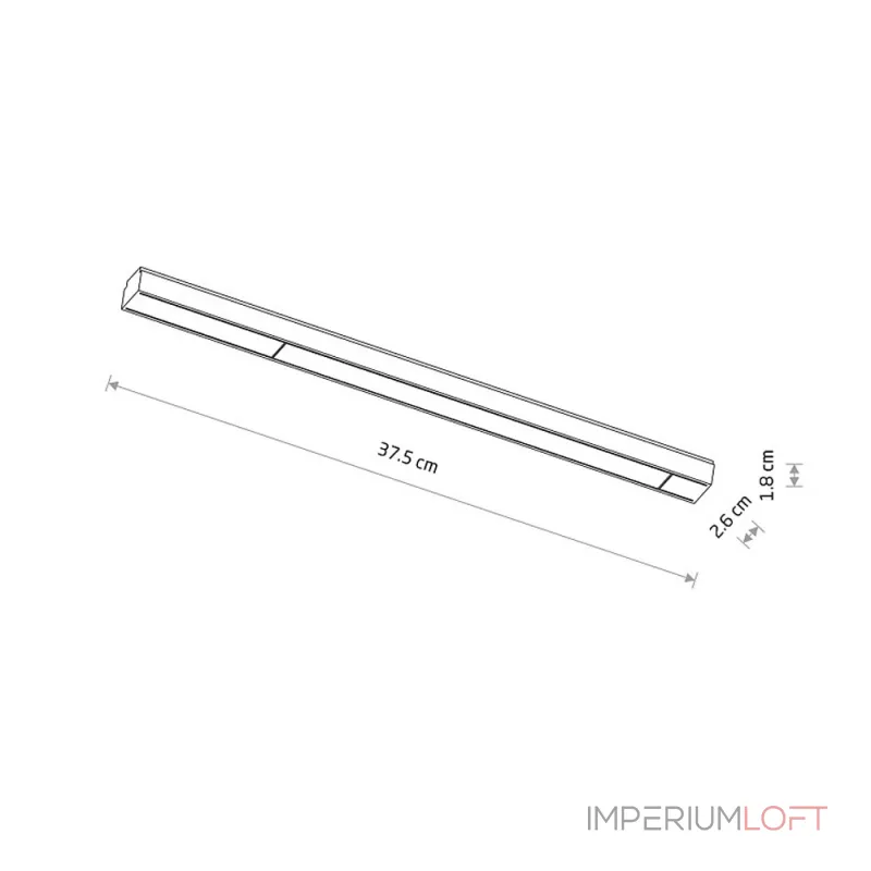 Трековый магнитный светильник Nowodvorski Line Led Black 11333